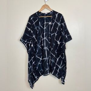 Echo New York Navy Tie-Dye Kimono One Size